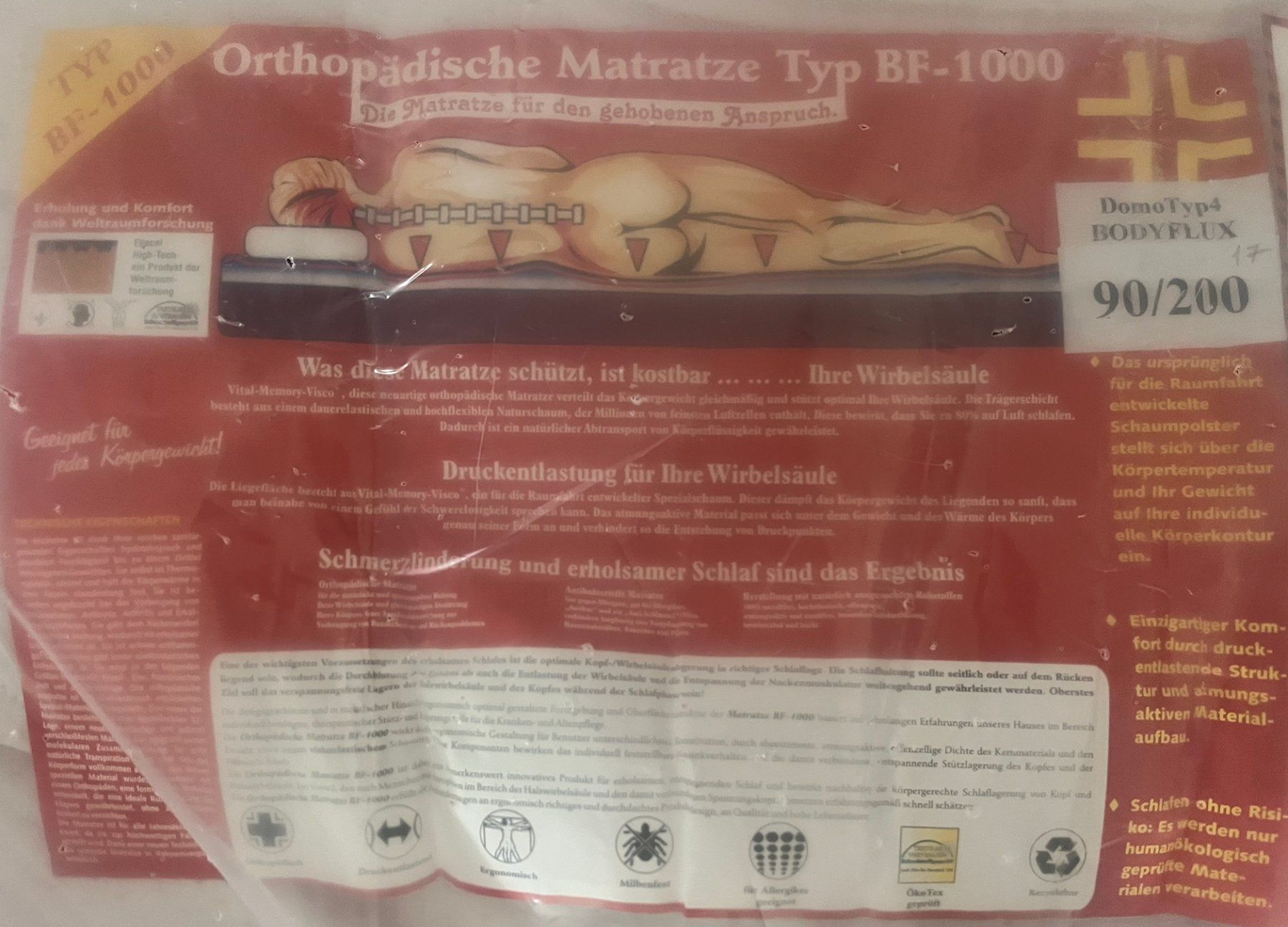 Materassi: Orthopädische Matratze – Nuovo e nell'imballaggio originale da Muolen venduto da ven_b8yw 1