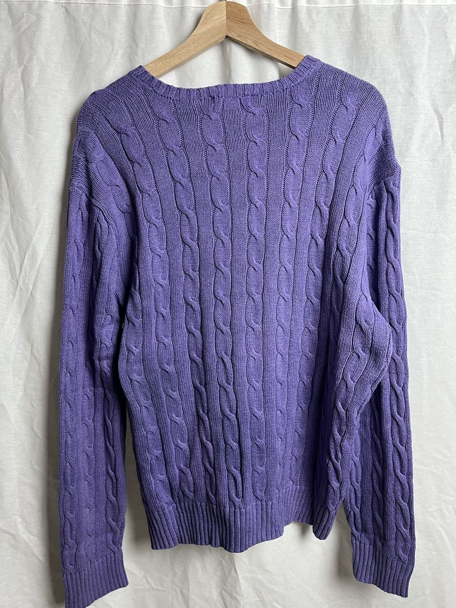 Ralph Lauren Maglioni & Felpe: Pull torsade Ralph Lauren violet – Nuovo (secondo la descrizione) da Les Avanchets venduto da lunedeneige.shop 3