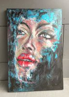 „DIE SINNLICHE“ Acrylbild auf Leinwand.    H 120/B 80/T 4 cm