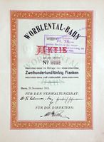 Worblental-Bahn, Bern - 1913