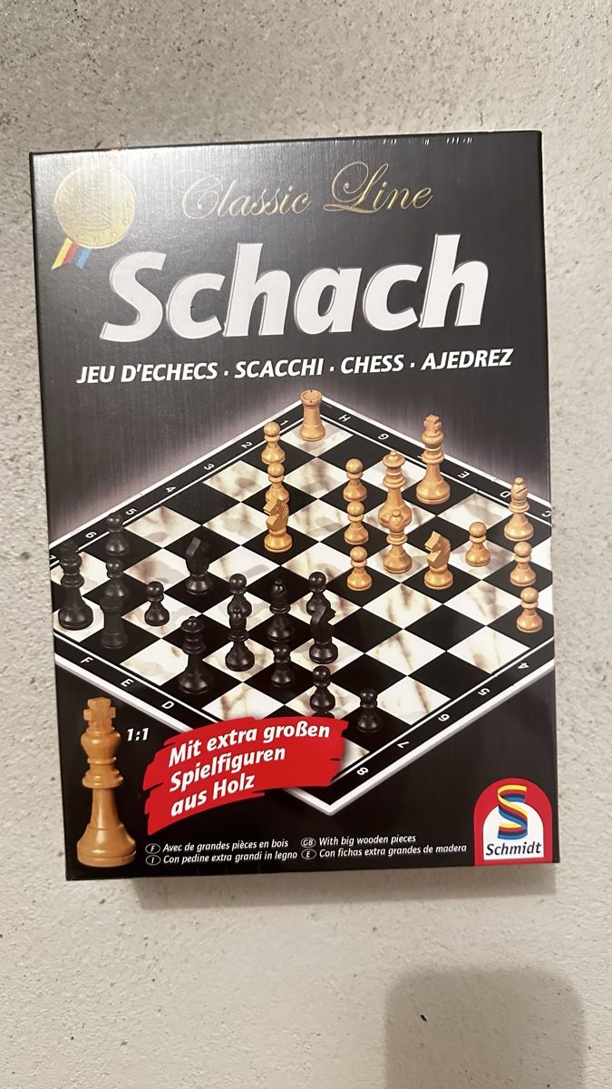 Giochi: Schachspiel  – Nuovo e nell'imballaggio originale da Männedorf venduto da HollyCat