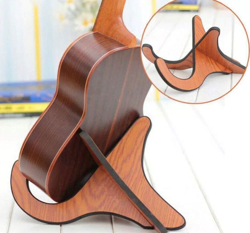 Harupink 3-fach Gitarrenständer Aus Holz - Für E-Gitarren Und Bass