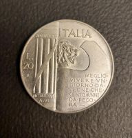 Top 1928 Selten Silber Regno Italia 20 Lire "Elmetto" 20g