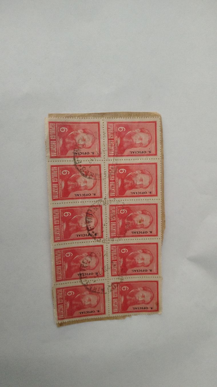Tutti i francobolli: Timbres poste Argentine R. OFICIAL 6 centavos – Usato da Puidoux venduto da Sophia70 2