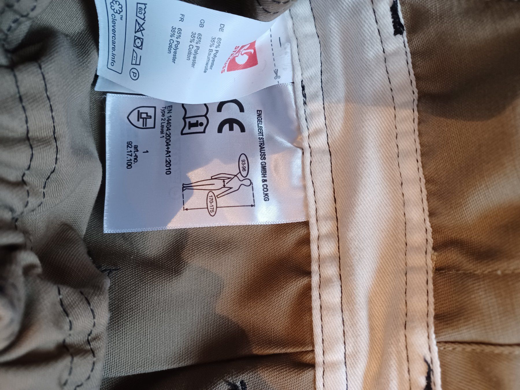 Engelbert Strauss Pantaloni: Latzhosen Engebert Strauss – Nuovo (secondo la descrizione) da Amriswil venduto da orre 4