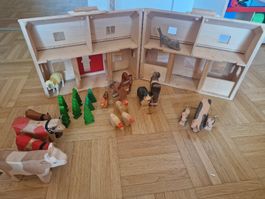Melissa & Doug Bauernhof Spielzeug mit Holz Figuren 