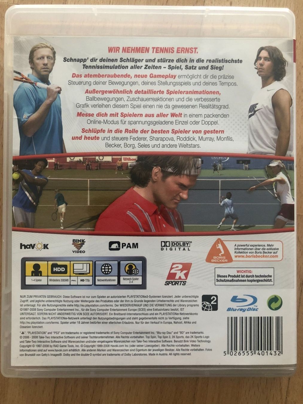 Sony Jeux: Topspin 3 - PS 3 – D'occasion à Nussbaumen AG par Pika-Shop 1