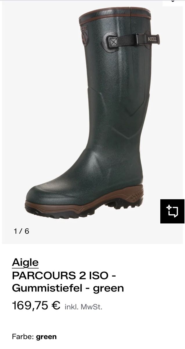 Scarpe da uomo: Jagd-, Fischerstiefel Aigle, Grösse 44 – Usato da Murten venduto da Defender10