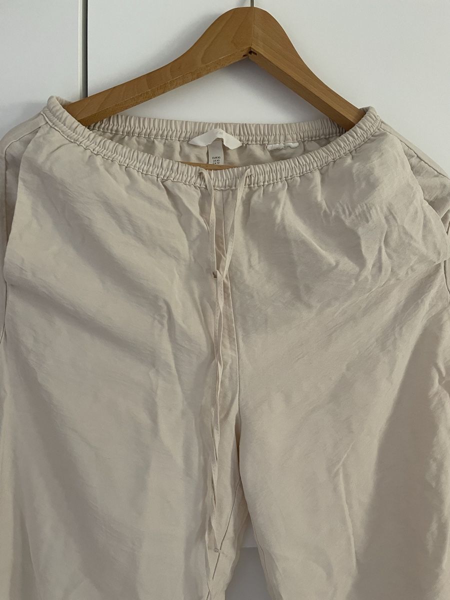 H&M Hosen: Pantalon large coton beige XS – Neu (gemäss Beschreibung) aus Pully von kaba07 1