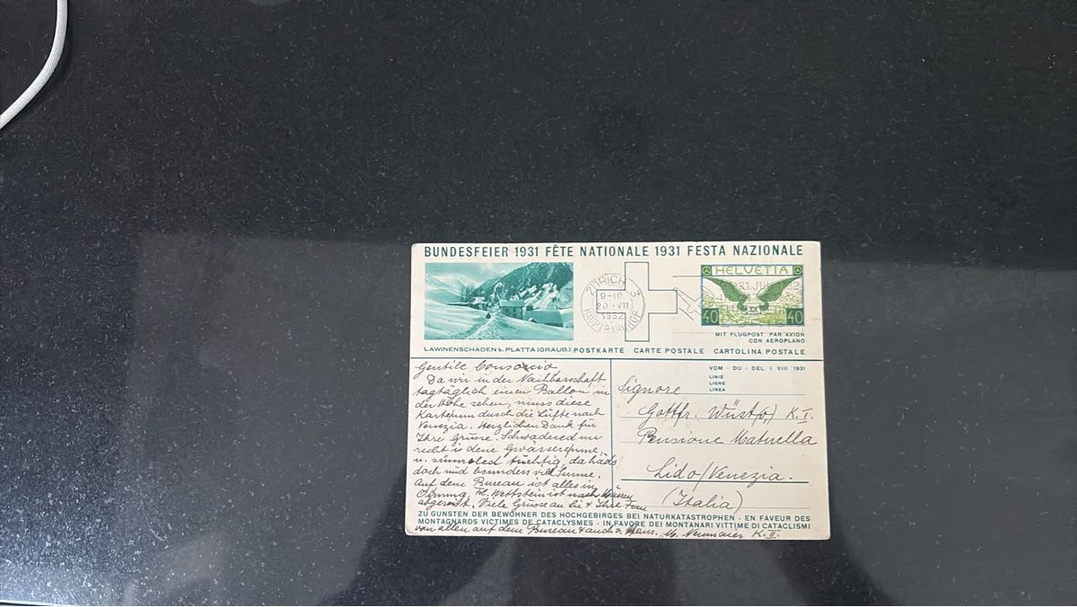 Alle Briefmarken: Bundesfeier 1931 Postkarte mit Frankatur – Gebraucht aus Bern von Mascetti