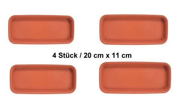 Vasi per fiori: Untersetzer Blumentopf 4 Stk. 20 x 11 cm – Usato da Stehrenberg venduto da AB-C
