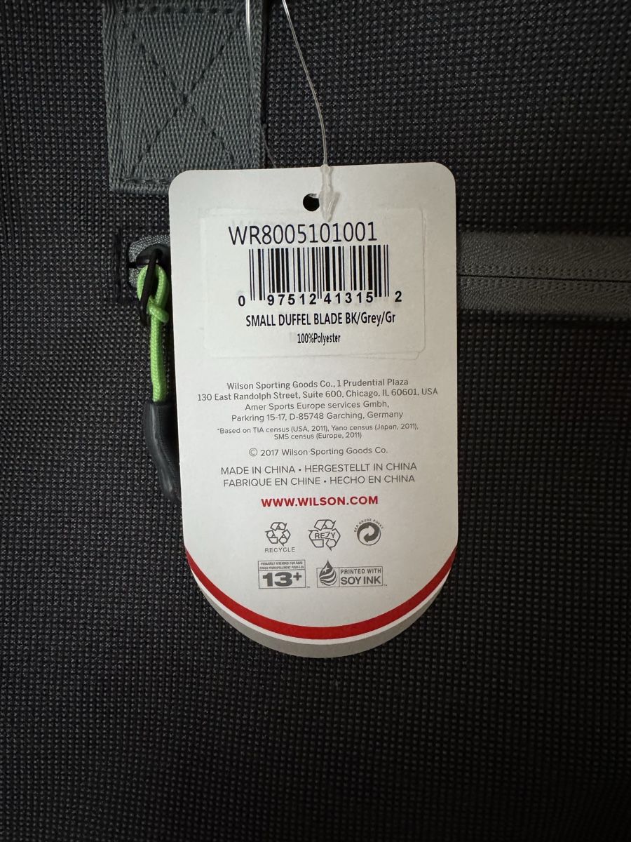Wilson Borse: Wilson Sporttasche Neu! – Nuovo e nell'imballaggio originale da Kerzers venduto da oiram56 3