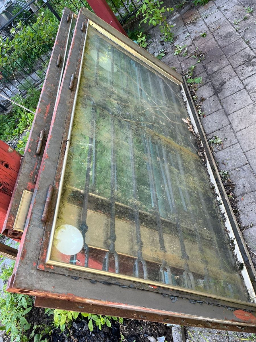 Porte: Schmiedeeiserne Eingangstore mit Glas (2 Türen) – Usato da Henggart venduto da LeandraOtt92 2