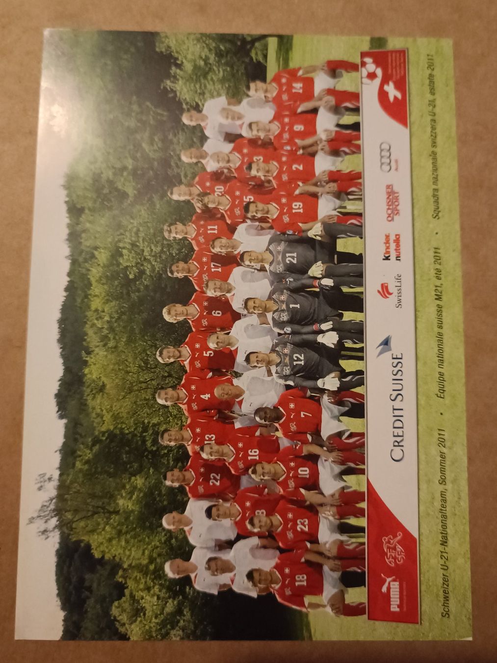 Autografi: Granit  Xhaka - handsignierte SFV Autogrammkarte – Usato da Menziken venduto da Artographs 1