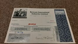 Aktie Berncam International Industries Limited