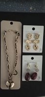 Lot collier et deux paires de boucles d'oreilles neuf ☆☆☆☆