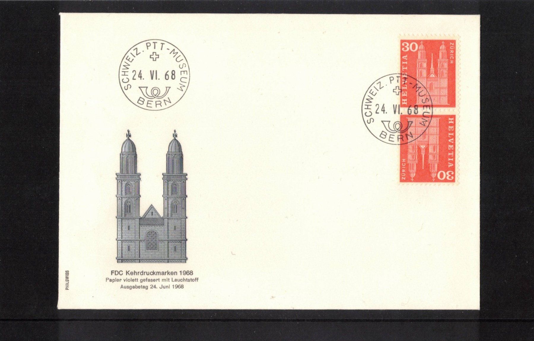 Tutti i francobolli: 1968 FDC Kehrdruckmarken – Nuovo (secondo la descrizione) da Rheinau venduto da loxis