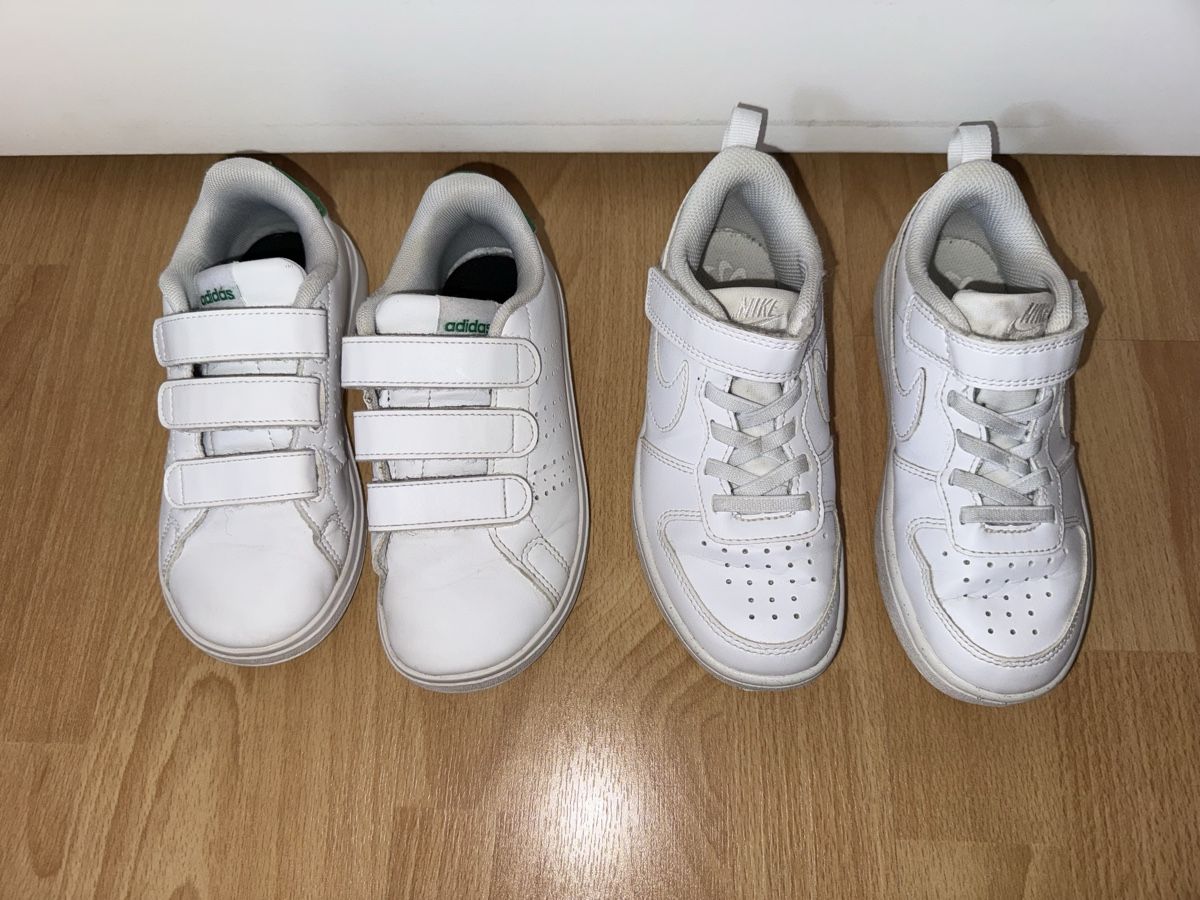 Scarpe per ragazzi: Adidas & Nike Kinder Sneaker Weiss, Gr.30, – Usato da arbon venduto da auri4 1