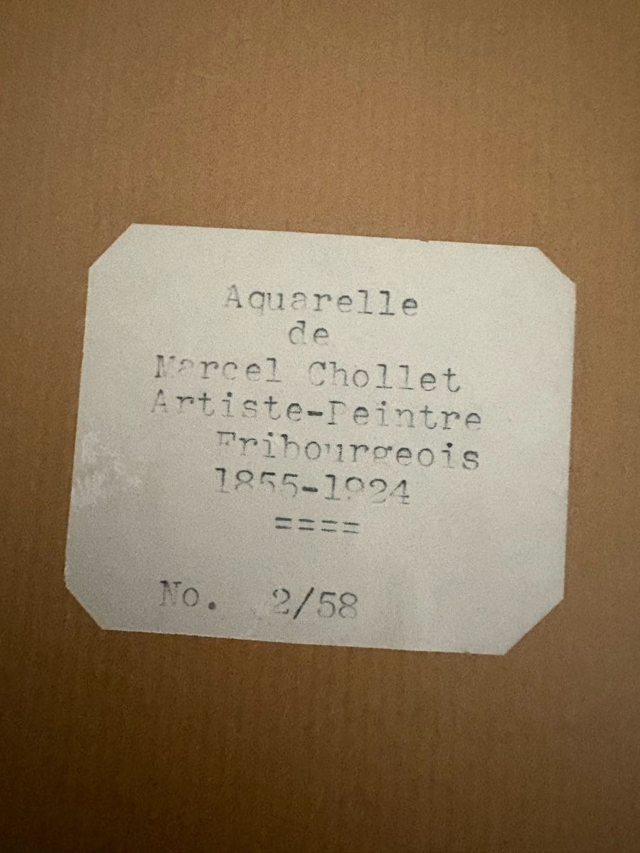 Gemälde: Suite de 2 aquarelles signé Marcel Chollet – Gebraucht aus petit lancy von FerreiraLuis 9