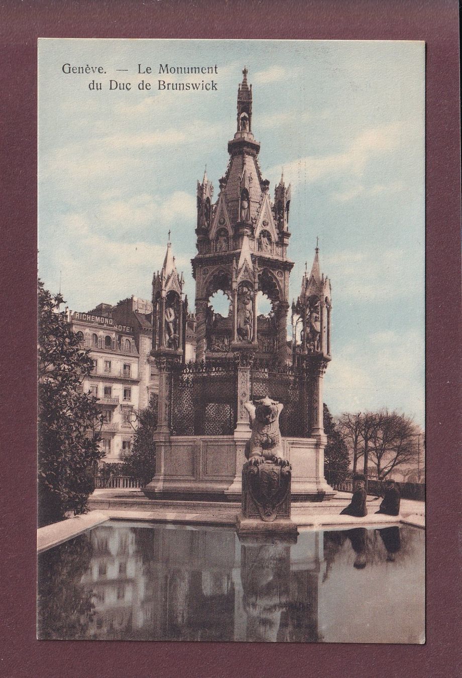 Cartes postales: GENEVE - Monument Brunswick – D'occasion à Pully par nicecards
