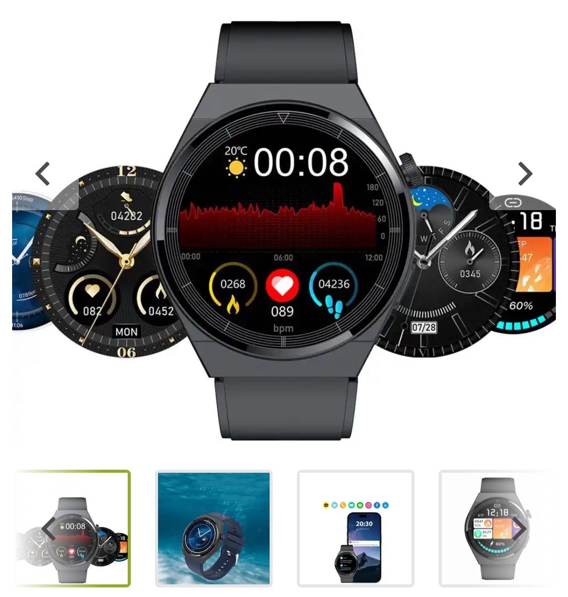 Smartwatch: Fitness Tracker Smart Watch – Nuovo e nell'imballaggio originale da Stein AR venduto da dosehoch2 1