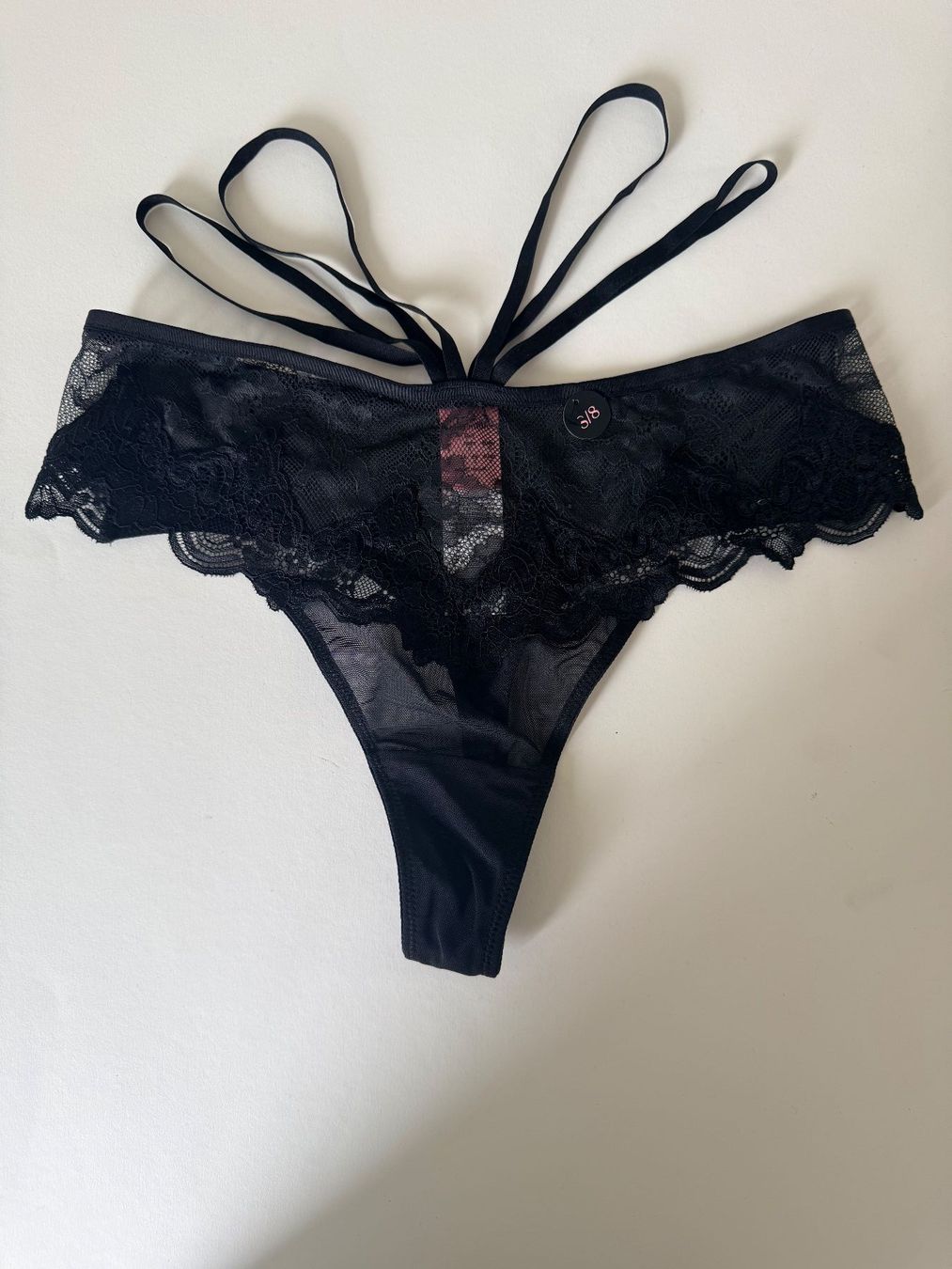 Hunkemöller Altra biancheria intima: HUNKEMÖLLER, String SIENNA, Grösse S, Farbe Schwarz – Nuovo e nell'imballaggio originale da Rudolfstetten venduto da gst_g7xl