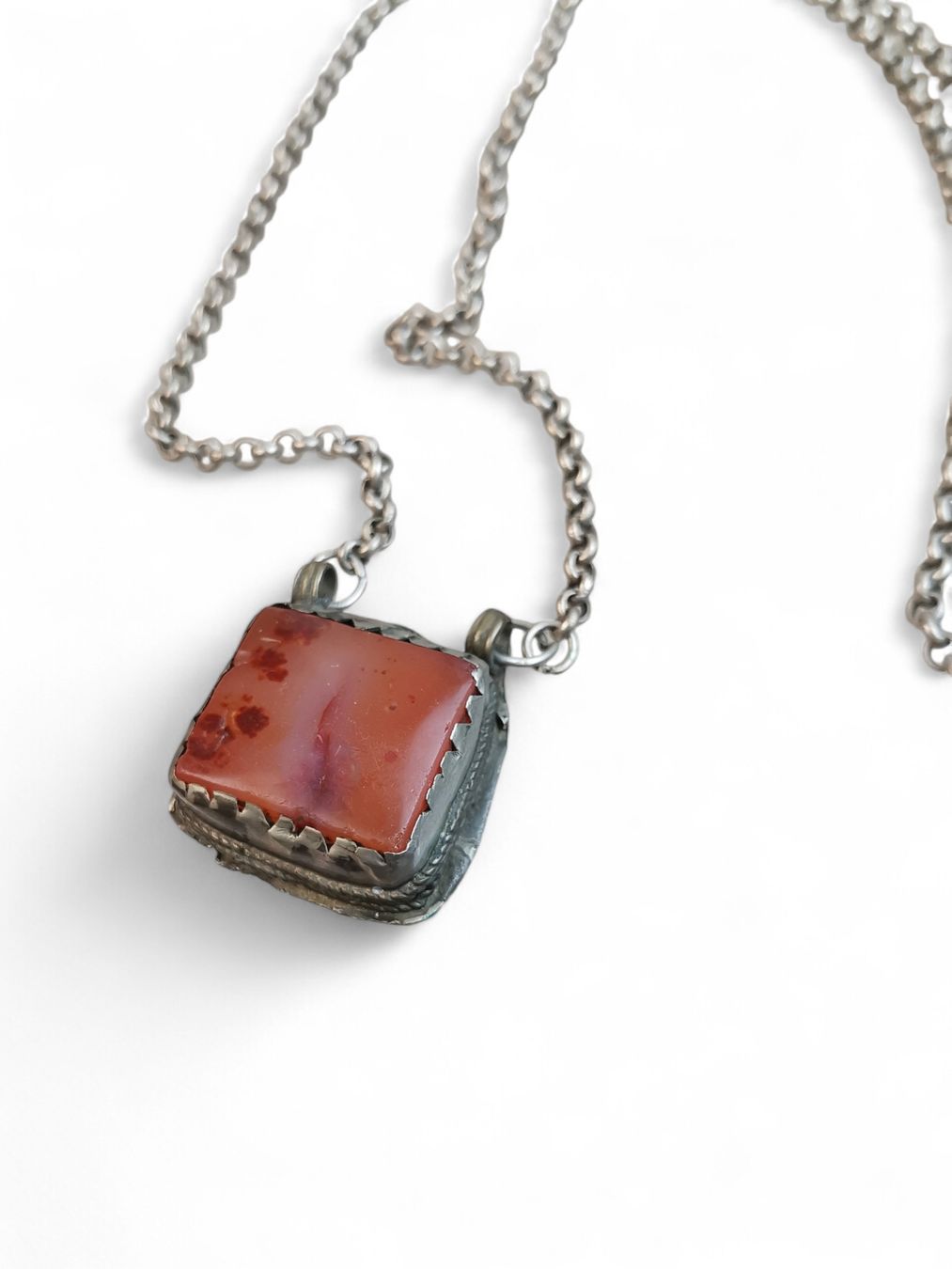 Ketten: Alt Persian Low Silver Carnelian Necklace – Gebraucht aus Erlinsbach SO von Meytalien 1