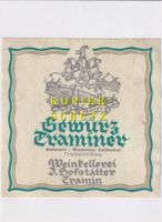 Etikette - Gewürztraminer aus Tramin /bd