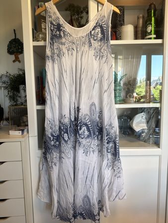 Sommerkleid Strandkleid Damen Baumwolle 42 44
