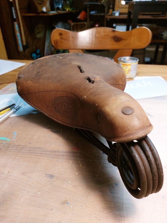 Pezzi di ricambio: Velo Mofa Federsattel. Fahrradsattel, Oldschlool. – Usato da Willisau venduto da Pzm81 7