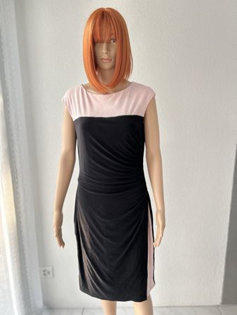Lauren Ralph Lauren Damen Kleid schwarz/rosa Groesse 10