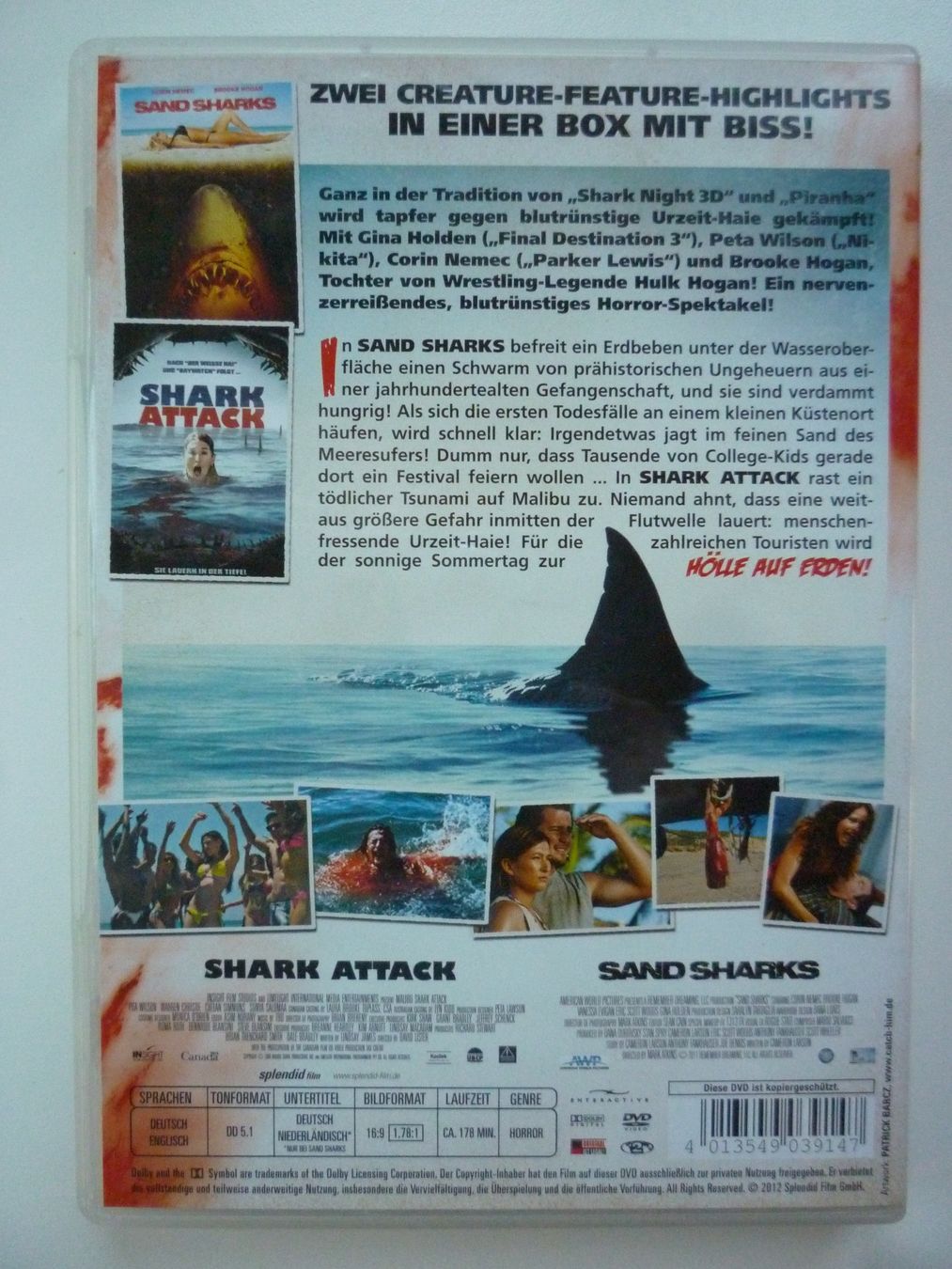 Tutti i DVDs: Shark Attack + Sand Sharks - Double Feature 2 DVD Box – Usato da Münchenstein venduto da antares09 1