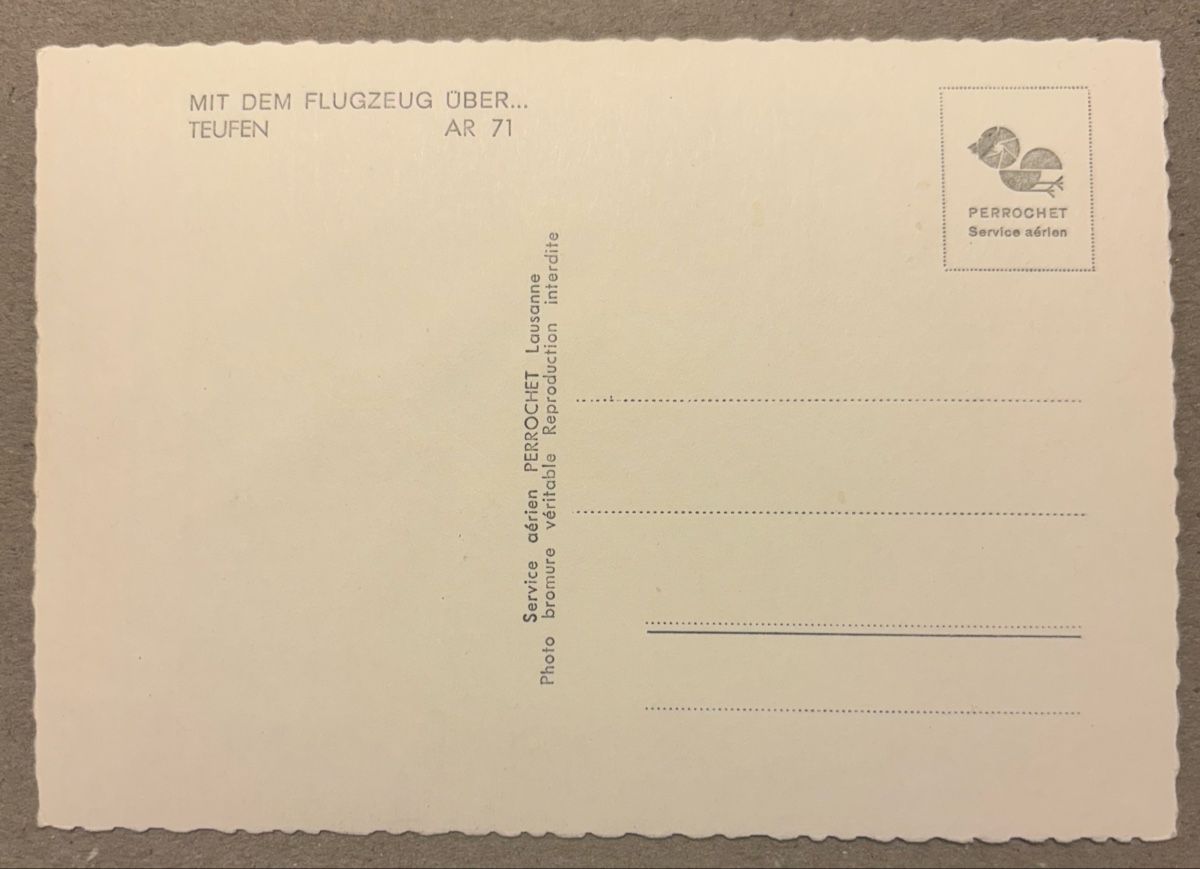 Cartoline postali: Flugaufnahme Teufen AR – Usato da Luzern venduto da Balbel 1