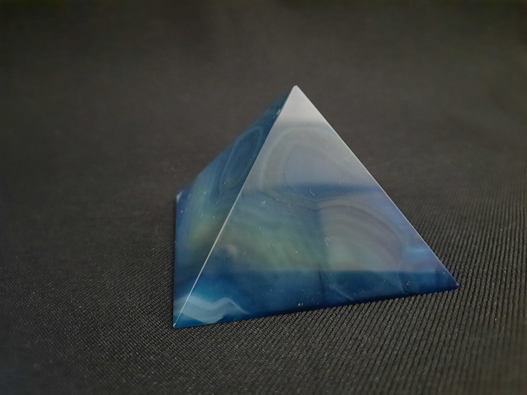 Pietre preziose: ACHAT-Pyramide in Blau-Grün, ca. 70 mm – Usato da Beinwil am See venduto da Restwert_Beinwil 4