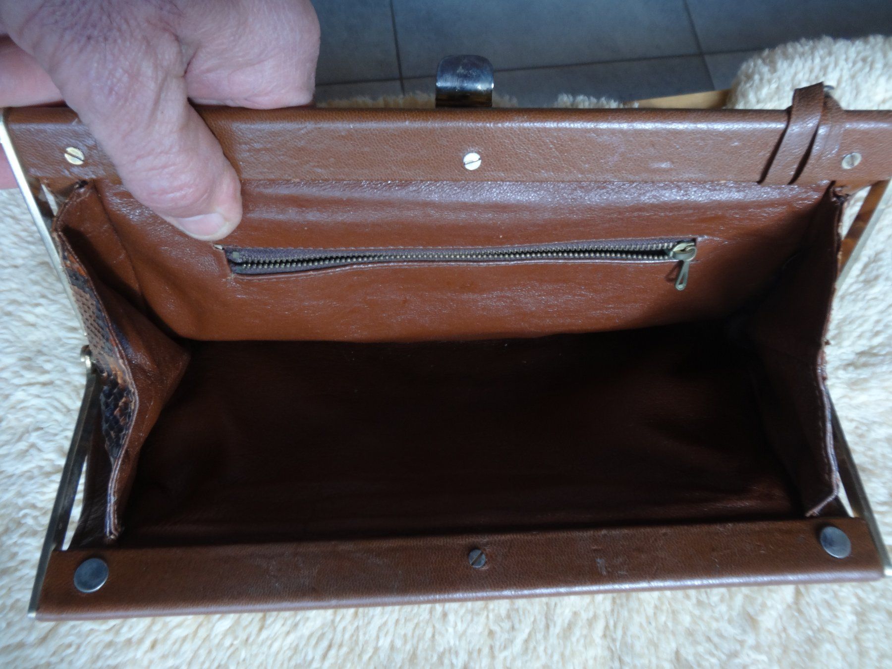 Borse da donna: sac à main antique peau de serpent – Usato da Rebeuvelier venduto da falcon58 2
