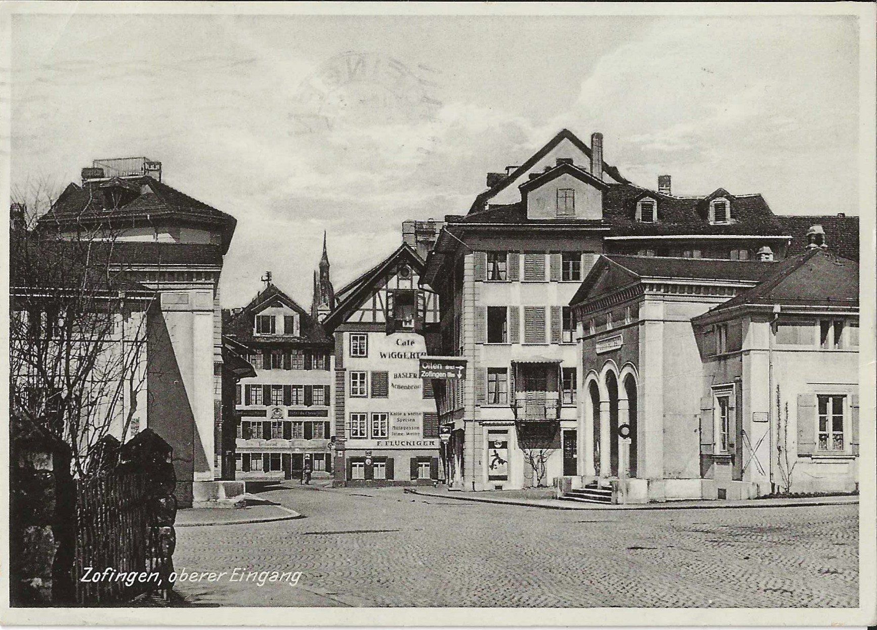 Cartes postales: Karte Zofingen oberer Eingang 1934 – D'occasion à Zürich par Philacat11