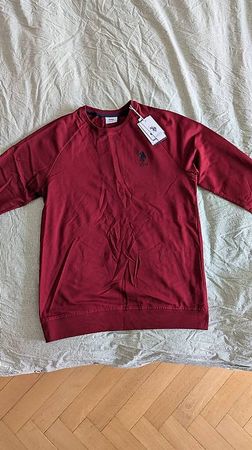 U.S. Polo Pullover Homme/Men Sweatshirt Burgundy, Size L