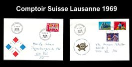 2 Belege Comptoir Suisse 1969