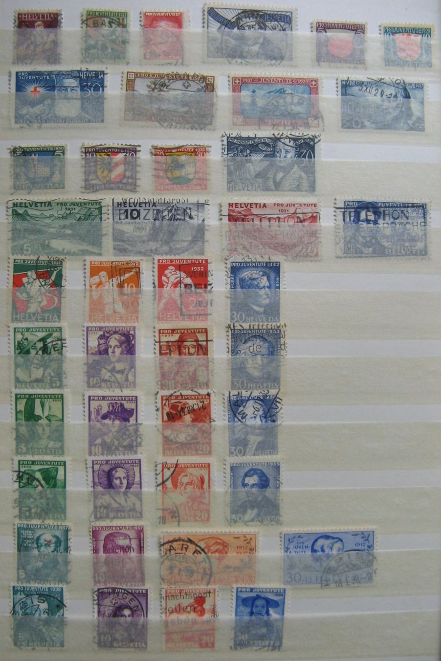 Tutti i francobolli: PJ 1927 - 1938 gestempelt – Usato da Frauenfeld venduto da Interessent1