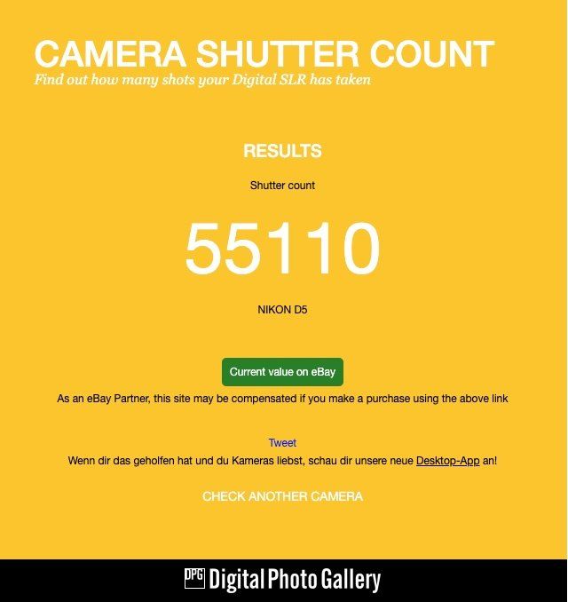 Nikon Fotocamera: Nikon D5 (Vollformat) inkl. OVP – Usato da Chur venduto da Mcama 5