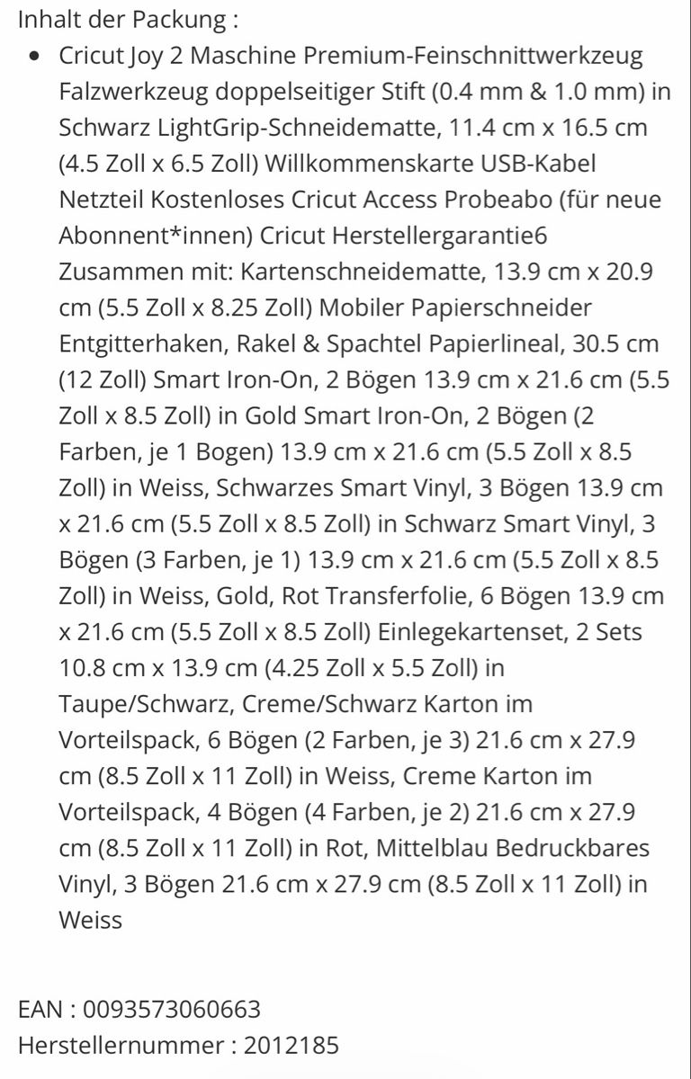 Alle Maschinen: Cricut Joy2 - das essential-Bundle + Folientransfer Adapter  – Neu (gemäss Beschreibung) aus Zürich von Sunset69 3