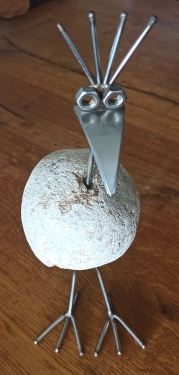 Steinvogel super Deko für den Garten Balkon etc.! Kaufen auf Ricardo