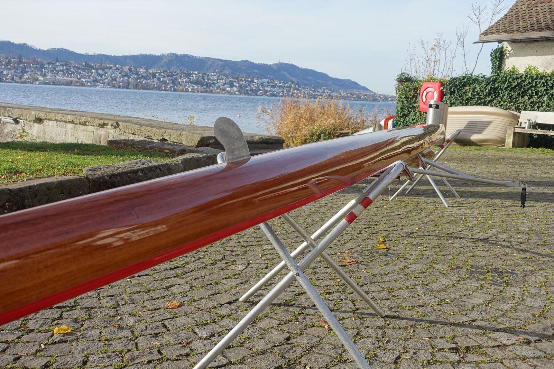 Barche: Rennruderboot aus Zedernholz - Skiff 1989 – Usato da Freienbach venduto da FPD8704 1