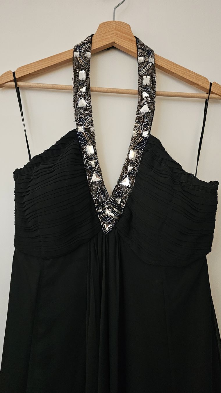 Vestiti: Abendkleid mit Steinen und Neckholder – Usato da Roggwil BE venduto da Melu_12 1