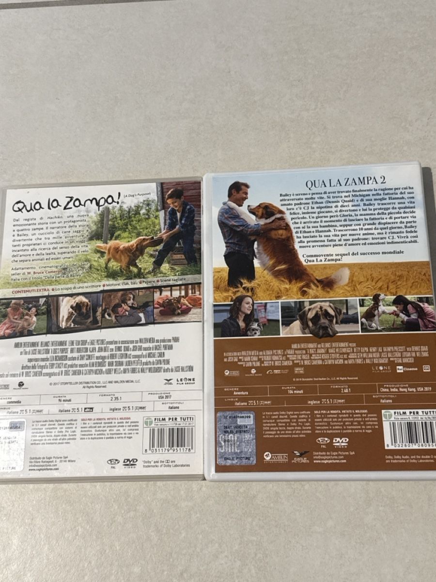 Tutti i DVDs: Qua la zampa 1,2 – Usato da Cadenazzo venduto da nick995 1
