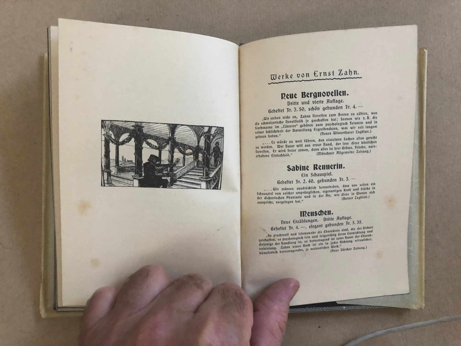 Libri: Ernst Zahn: Der Jodelbub und anderes. 1902 – Usato da Zürich venduto da allp 9
