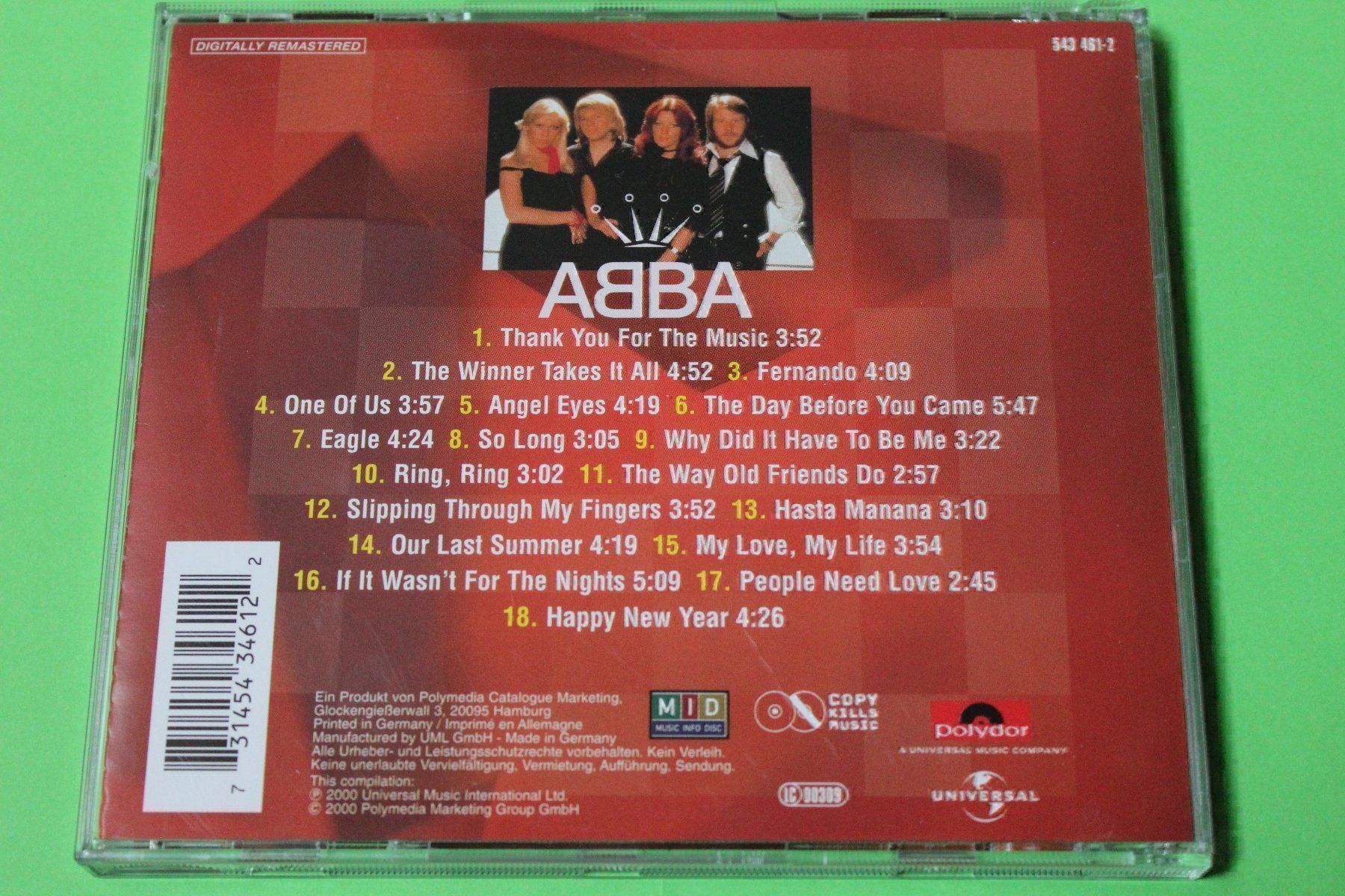 CD: ABBA - MILLENNIUM EDITION CD RAR!!!!!!!! – Usato da Tübach venduto da JamesStone 2
