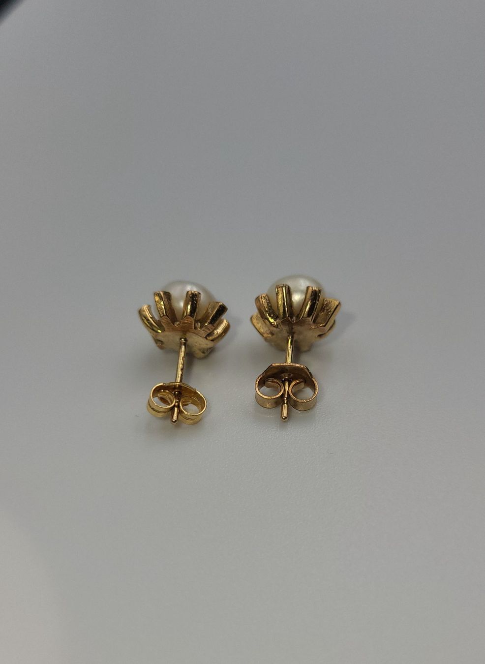 Orecchini pendenti & Orecchini a lobo: Gold Ohrstecker mit Perlen – Usato da Wald ZH venduto da Dasilver 3