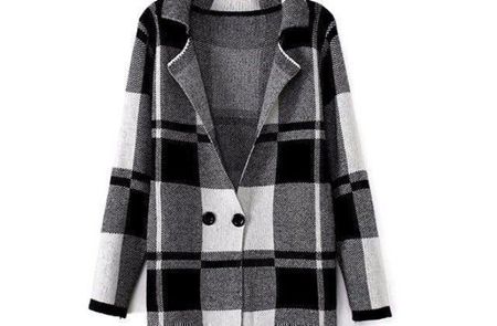 😊Strickjacke schwarz-weiss (Gr. M) *NEU*