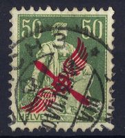1919 Flugpostmarke 50 Cts Kat-Nr. F2 sehr sauber gest.